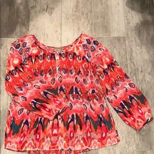 Printed multi-colored blouse